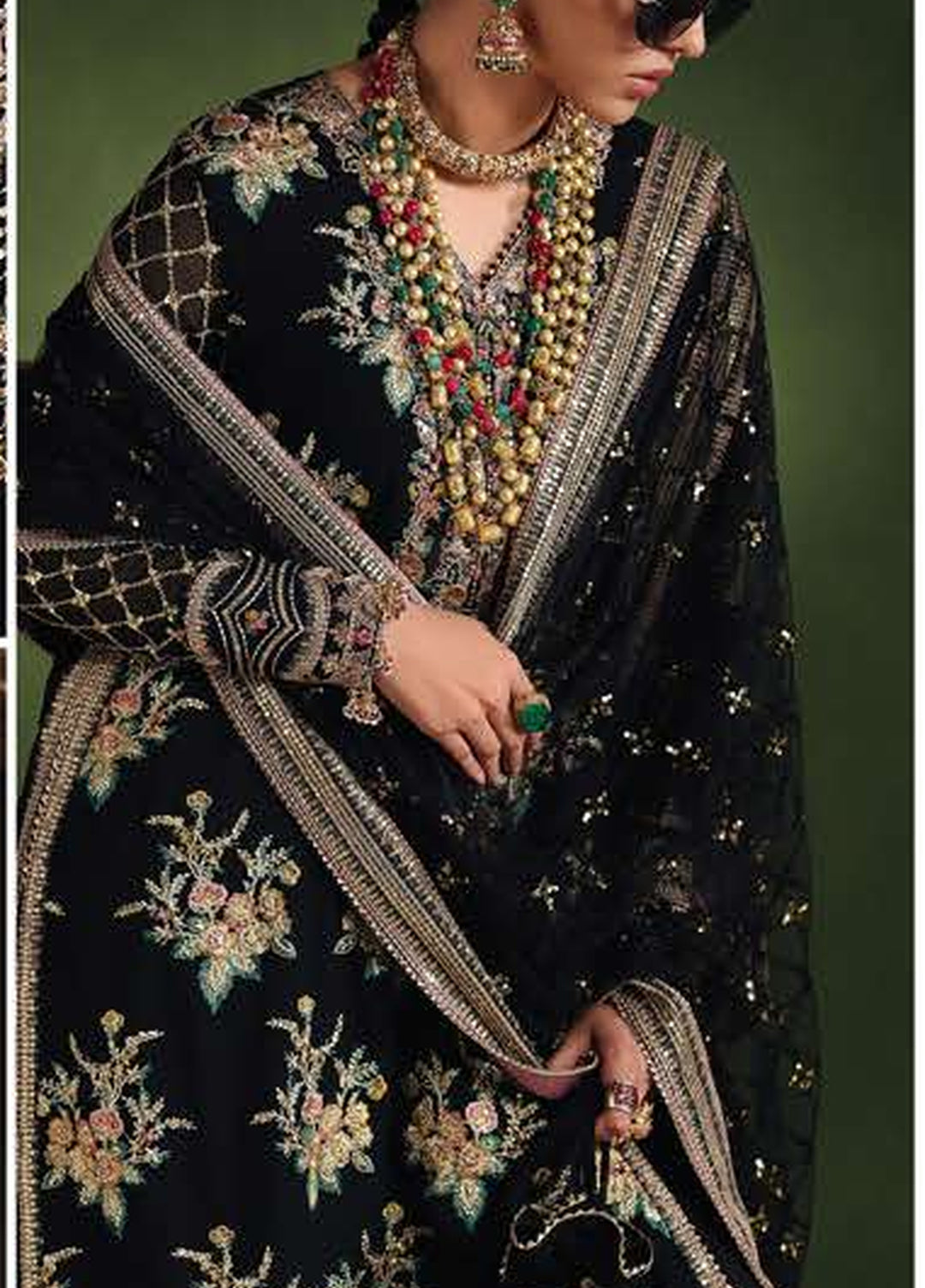 Royale Eternel by Roheenaz Unstitched Embroidered Chiffon 3 Piece Suit RN26URE Radiant Muse RUNCH260107 - Wedding Collection