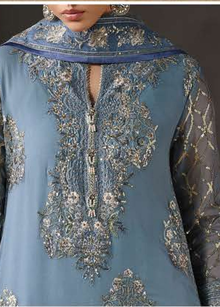 Royale Eternel by Roheenaz Unstitched Embroidered Chiffon 3 Piece Suit RN26URE Royal Muse RUNCH260108 - Wedding Collection