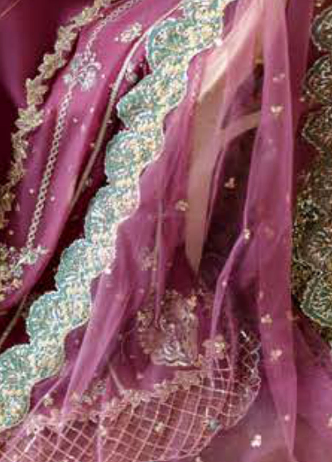 Whispers of Grace by Roheenaz Unstitched Embroidered Chiffon 3 Piece Suit RN26UWG Alessia RUNCH260201 - Wedding Collection