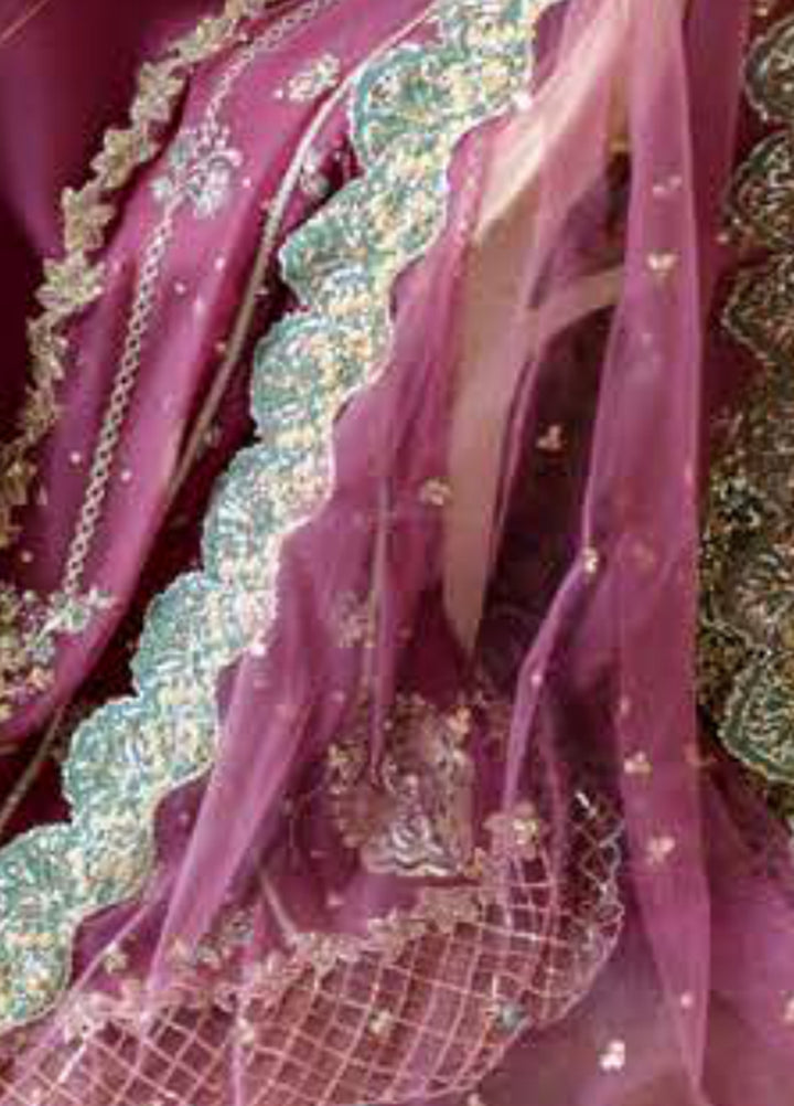 Whispers of Grace by Roheenaz Unstitched Embroidered Chiffon 3 Piece Suit RN26UWG Alessia RUNCH260201 - Wedding Collection