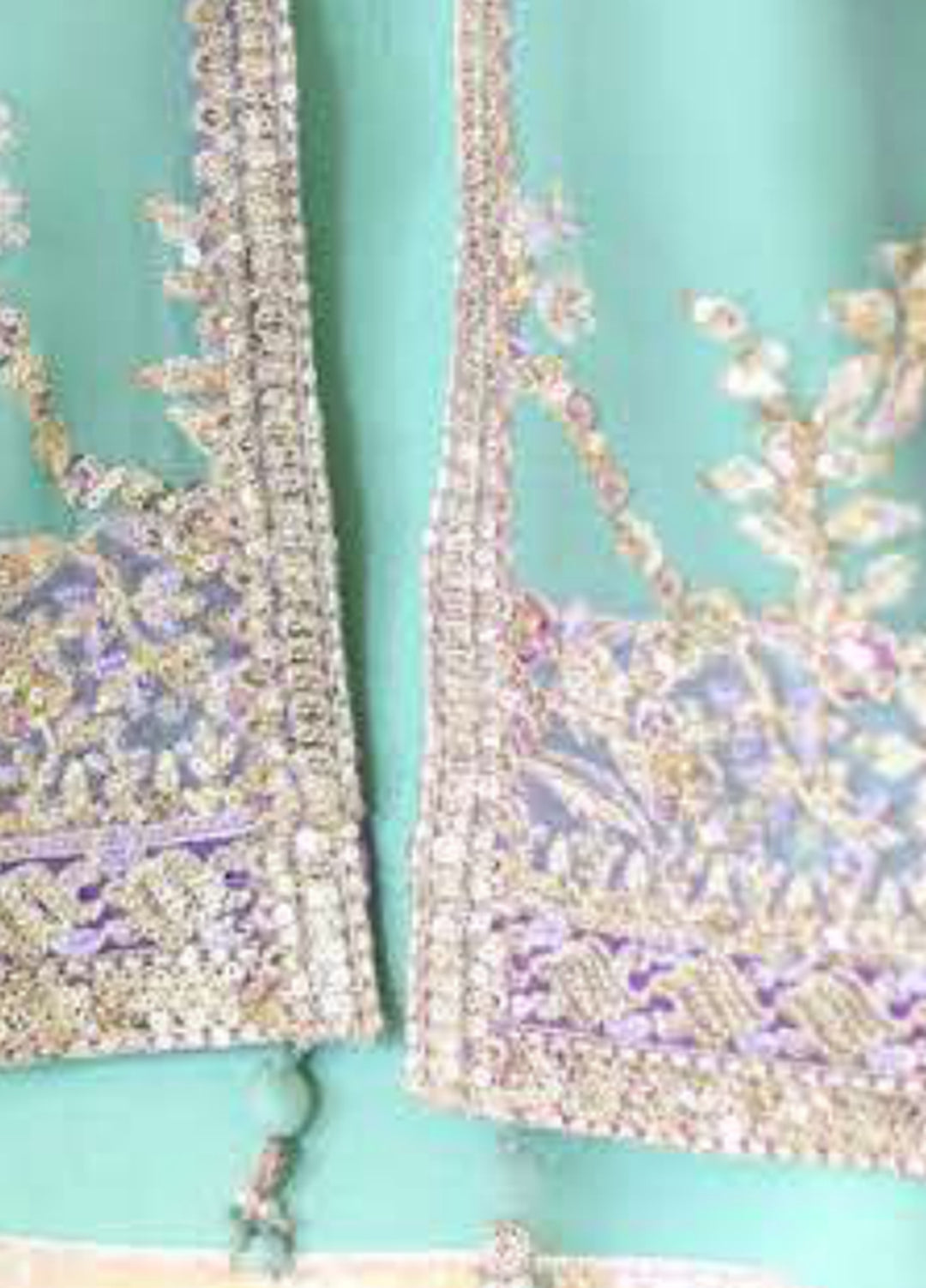 Whispers of Grace by Roheenaz Unstitched Embroidered Chiffon 3 Piece Suit RN26UWG Theodora RUNCH260205 - Wedding Collection
