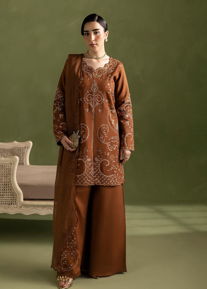Silah by Rajbari Unstitched Embroidered Korean Silk 3 Piece Suit RB26US Fleur - Festive Collection