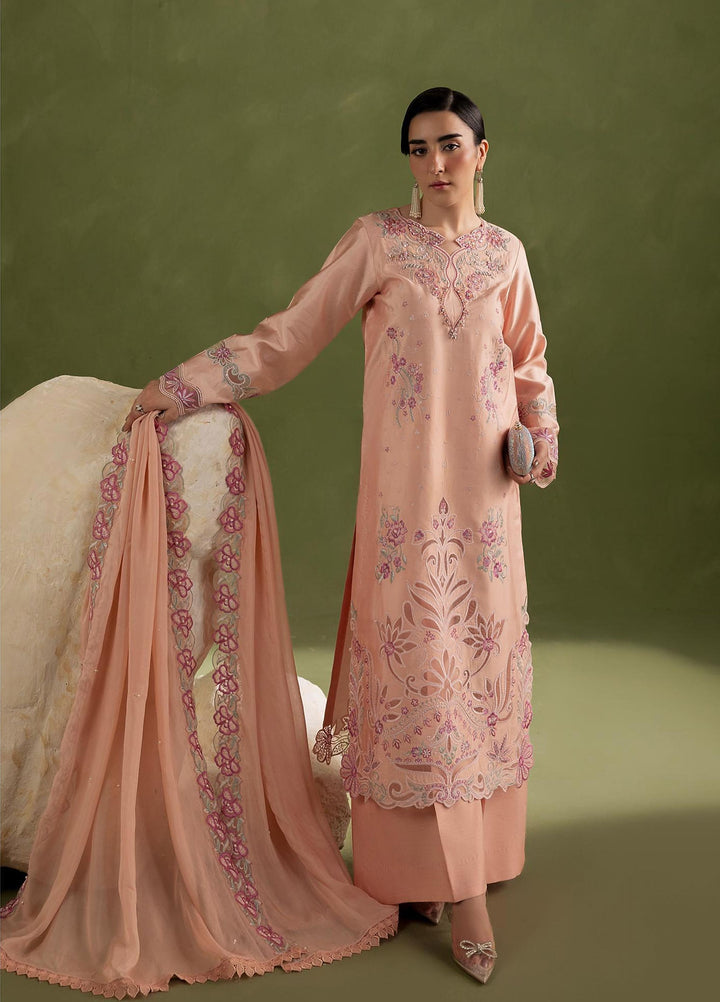 Silah by Rajbari Unstitched Embroidered Sheesh Silk 3 Piece Suit RB26US Poise - Festive Collection