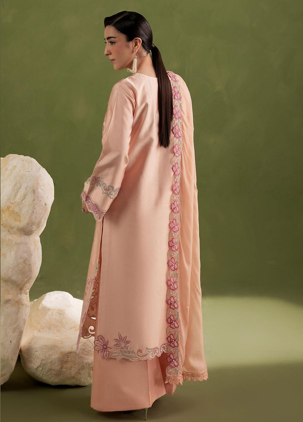 Silah by Rajbari Unstitched Embroidered Sheesh Silk 3 Piece Suit RB26US Poise - Festive Collection