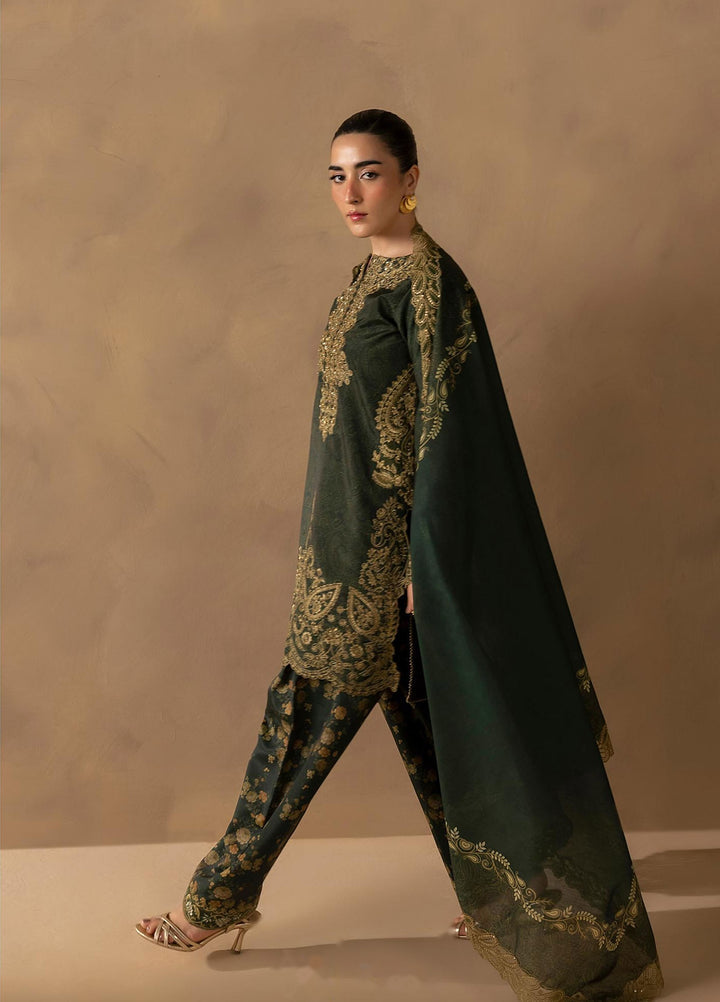 Silah by Rajbari Unstitched Embroidered Crepe Silk 3 Piece Suit RB26US Zaria - Festive Collection