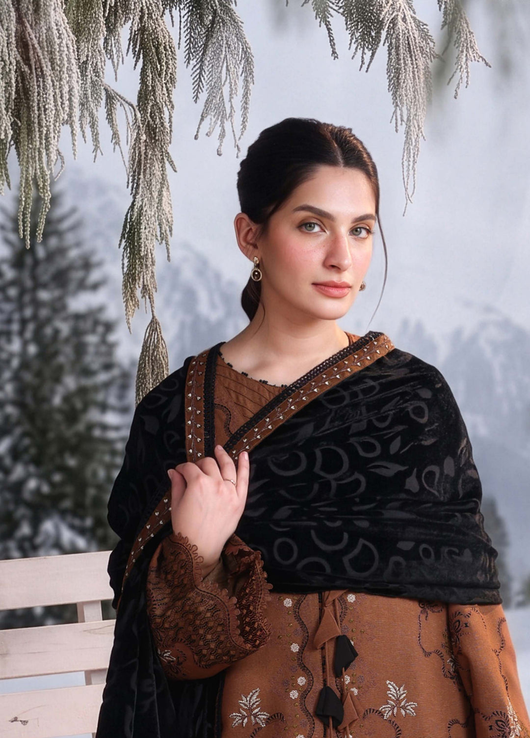 Carnation by Rang Rasiya Unstitched Embroidered Karandi 3 Piece Suit RR26UKW EMBER - Winter Collection