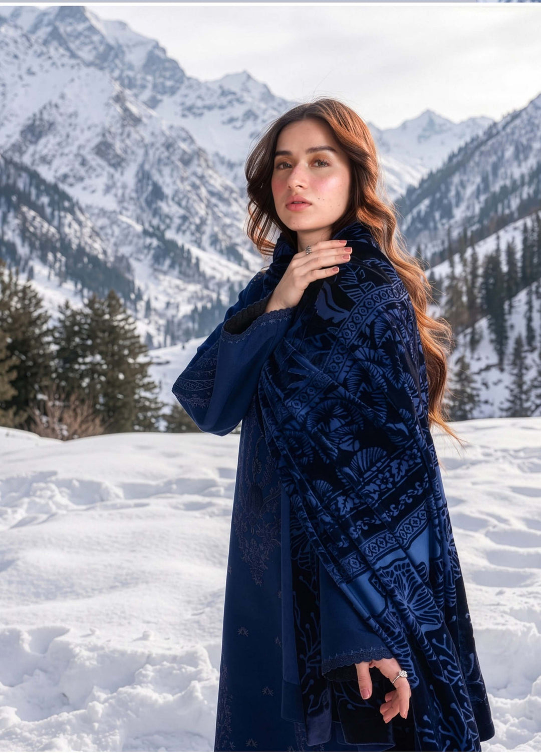 Carnation by Rang Rasiya Unstitched Embroidered Karandi 3 Piece Suit RR26UKW NOX - Winter Collection
