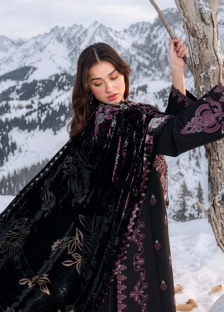 Carnation by Rang Rasiya Unstitched Embroidered Karandi 3 Piece Suit RR26UKW ONYX - Winter Collection