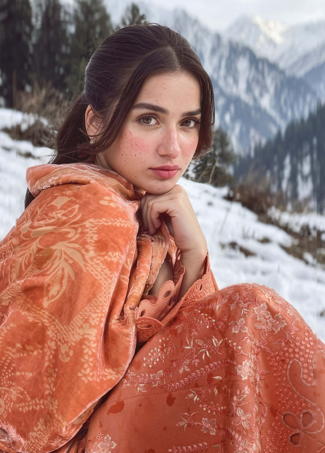 Carnation by Rang Rasiya Unstitched Embroidered Karandi 3 Piece Suit RR26UKW SOLENE - Winter Collection