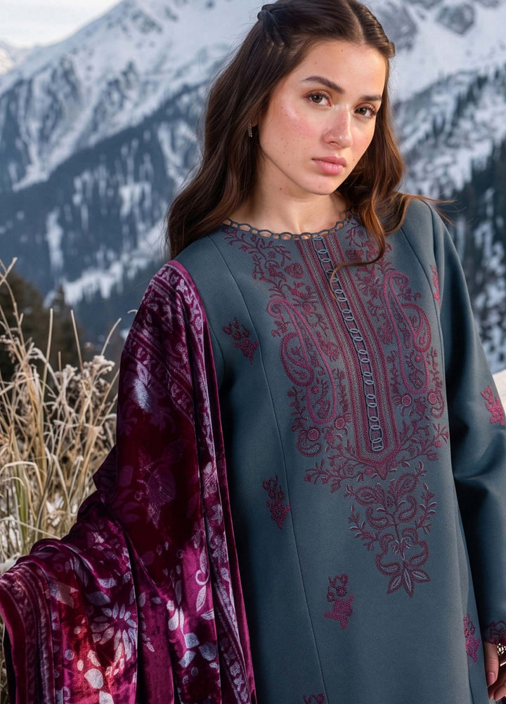 Carnation by Rang Rasiya Unstitched Embroidered Karandi 3 Piece Suit RR26UKW TWILIGHT - Winter Collection