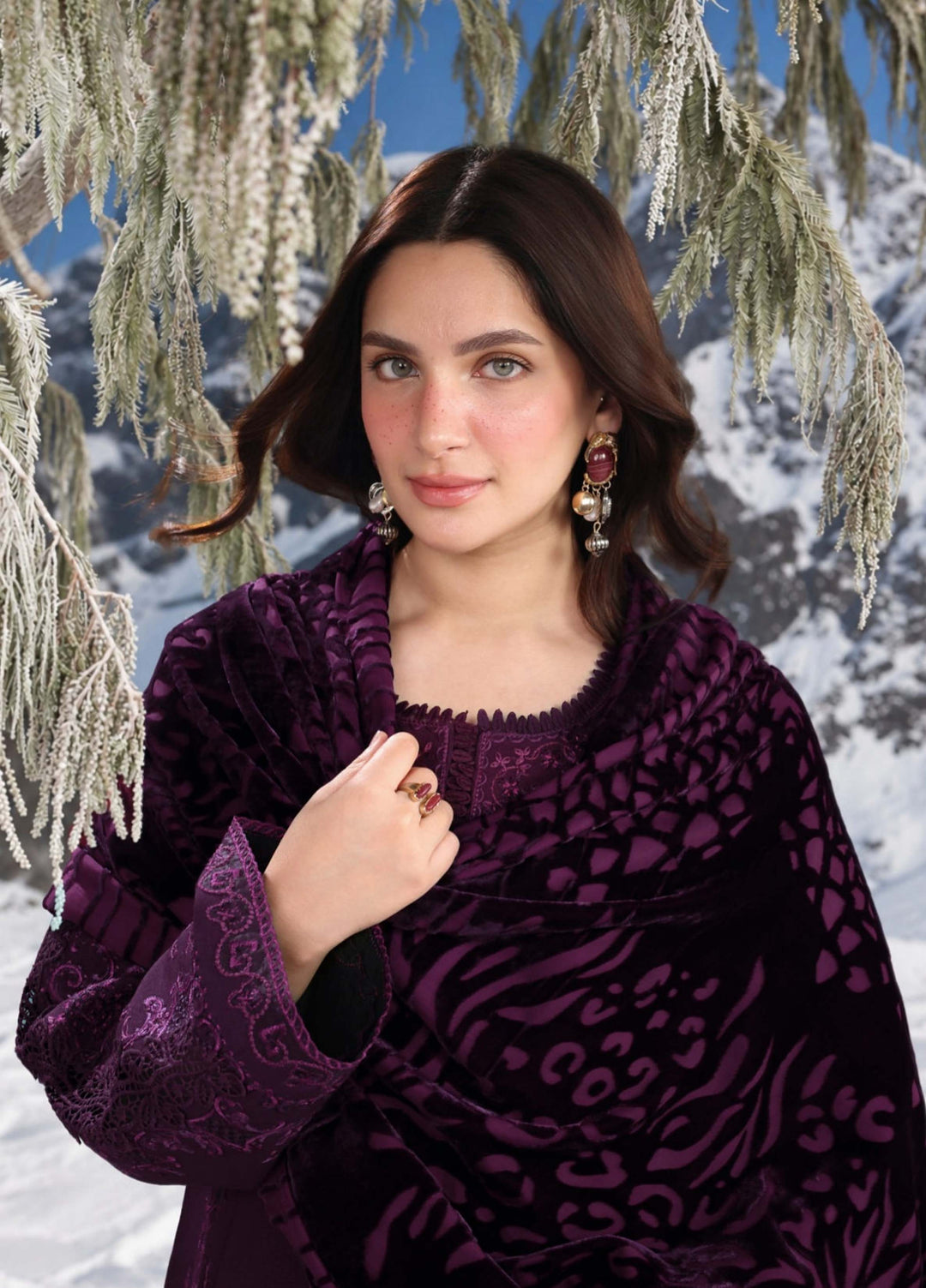 Carnation by Rang Rasiya Unstitched Embroidered Karandi 3 Piece Suit RR26UKW VELOUR - Winter Collection
