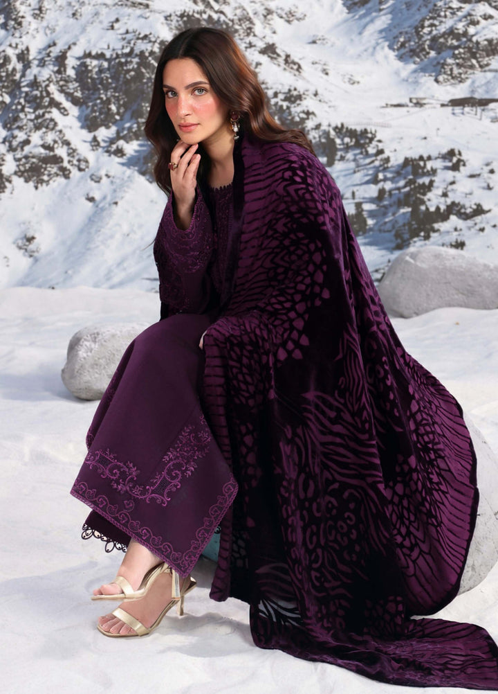 Carnation by Rang Rasiya Unstitched Embroidered Karandi 3 Piece Suit RR26UKW VELOUR - Winter Collection