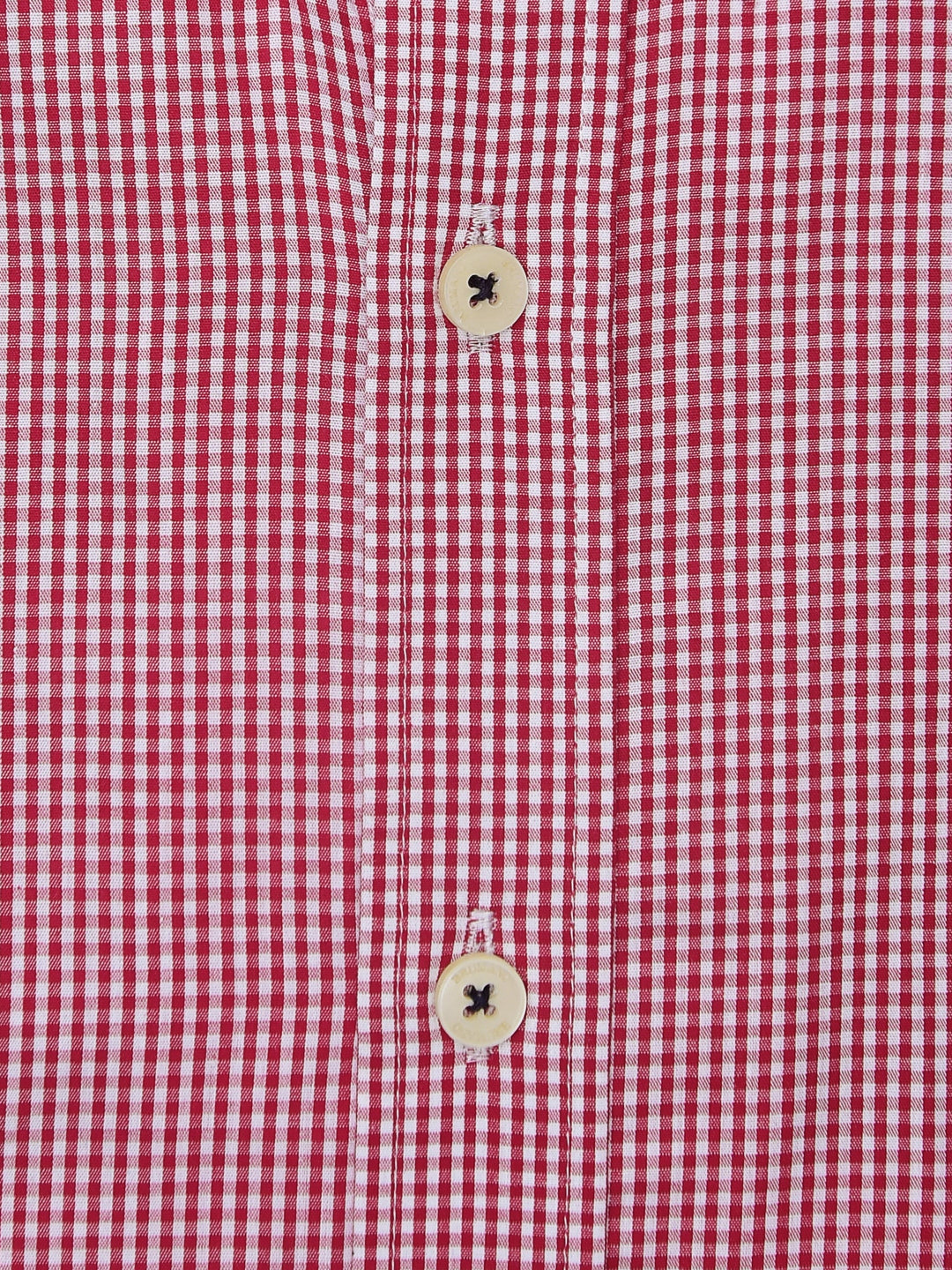 Red Gingham Button Down Shirt