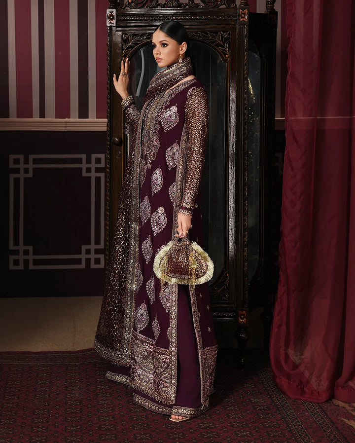 Royale Eternel by Roheenaz Unstitched Embroidered Chiffon 3 Piece Suit RN26URE Regal Charm RUNCH260106 - Wedding Collection
