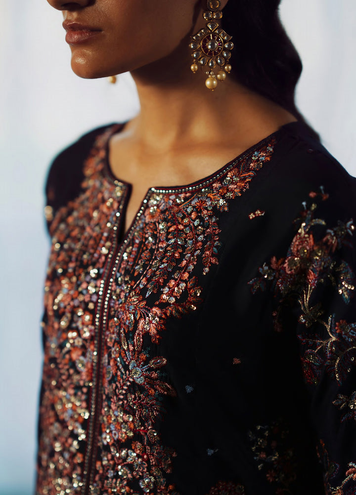 Rekha by Casualite RTW Embroidered Viscose Silk 3 Piece Suit CL26RVR Bisma - Festive Collection