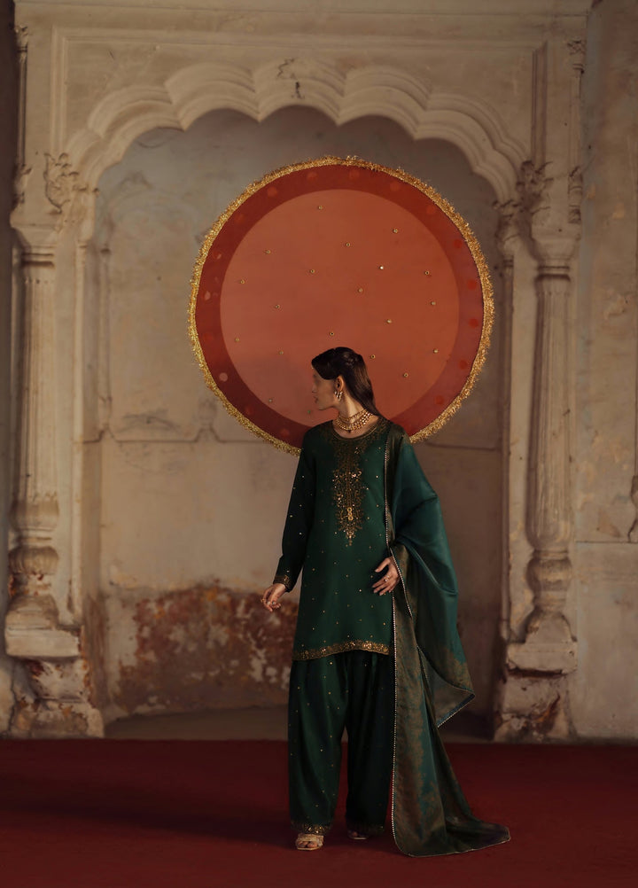 Rekha by Casualite RTW Embroidered Viscose Silk 3 Piece Suit CL26RVR Jiya - Festive Collection