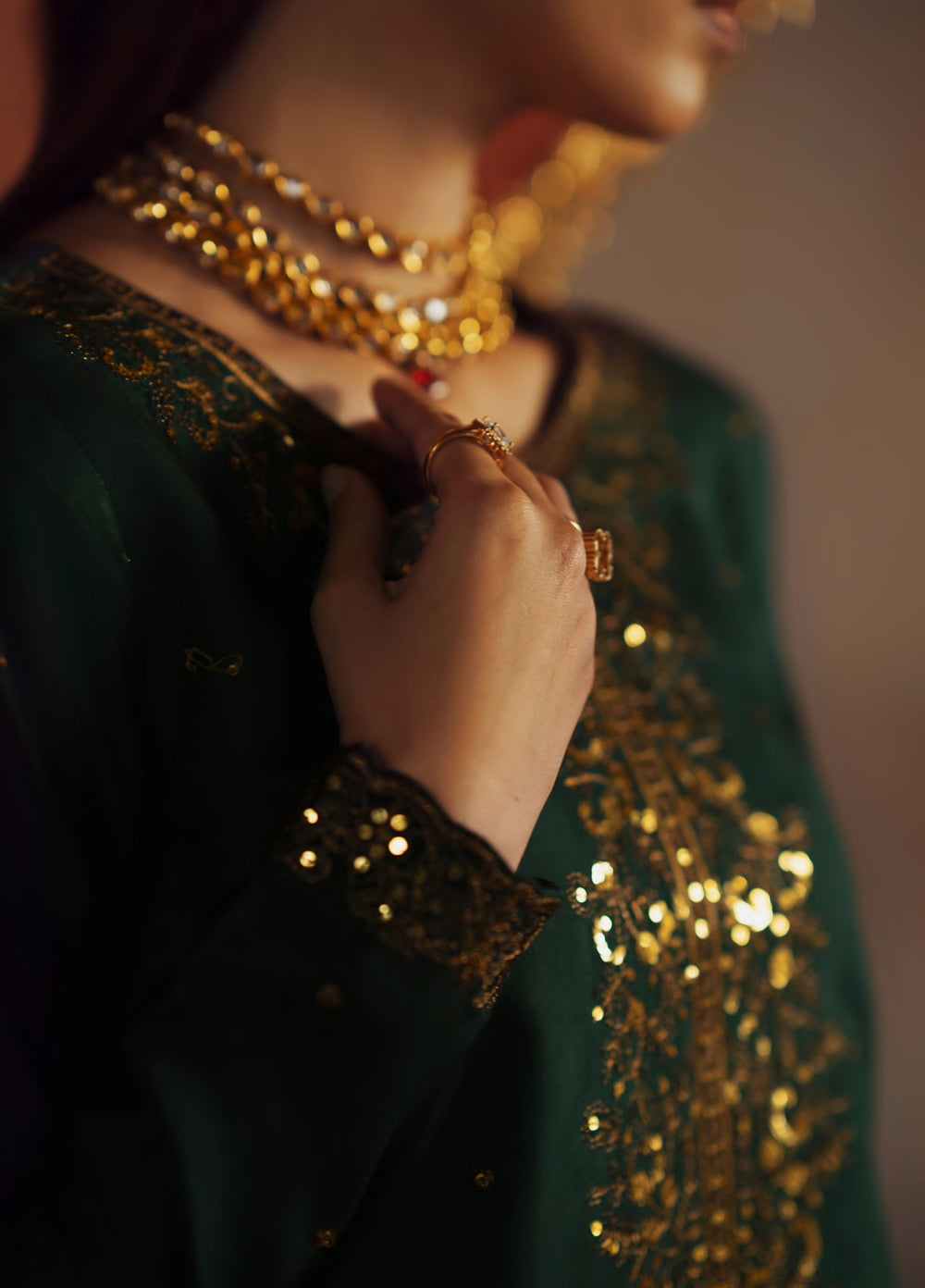 Rekha by Casualite RTW Embroidered Viscose Silk 3 Piece Suit CL26RVR Jiya - Festive Collection