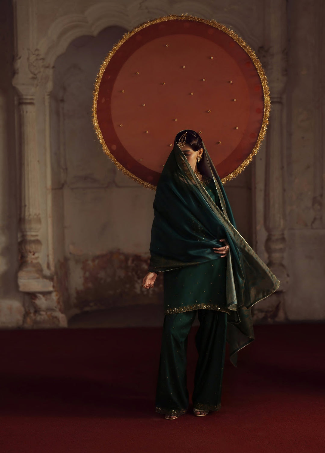 Rekha by Casualite RTW Embroidered Viscose Silk 3 Piece Suit CL26RVR Jiya - Festive Collection