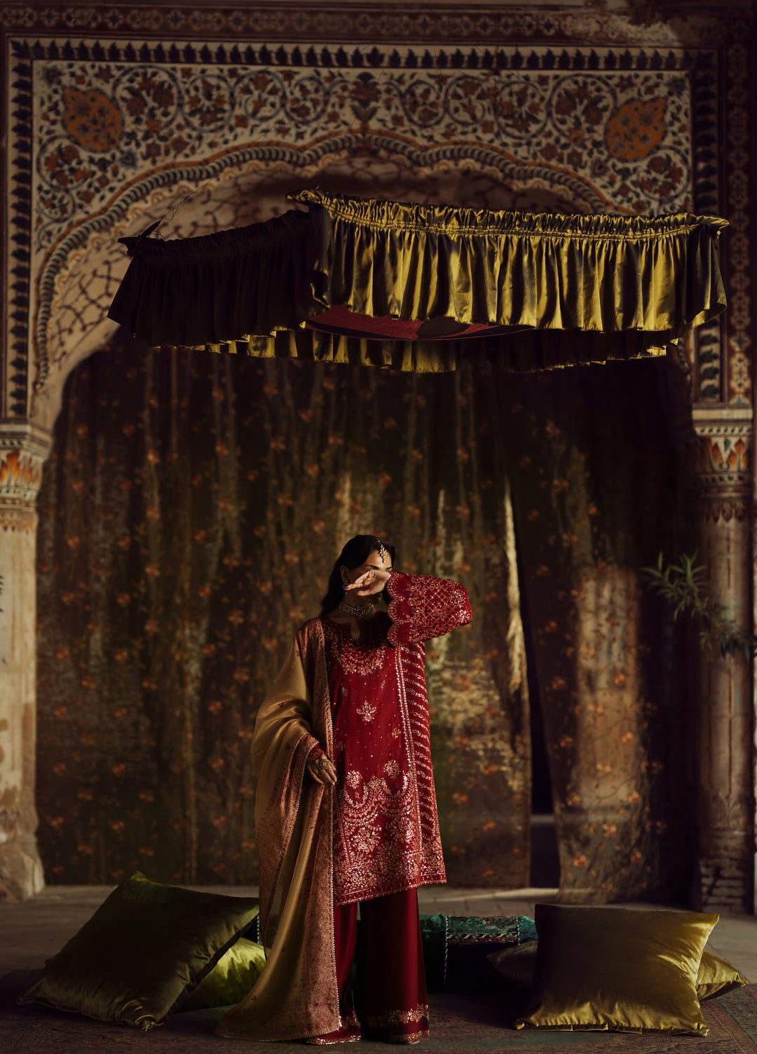 Rekha by Casualite RTW Embroidered Viscose Silk 3 Piece Suit CL26RVR Raila - Festive Collection