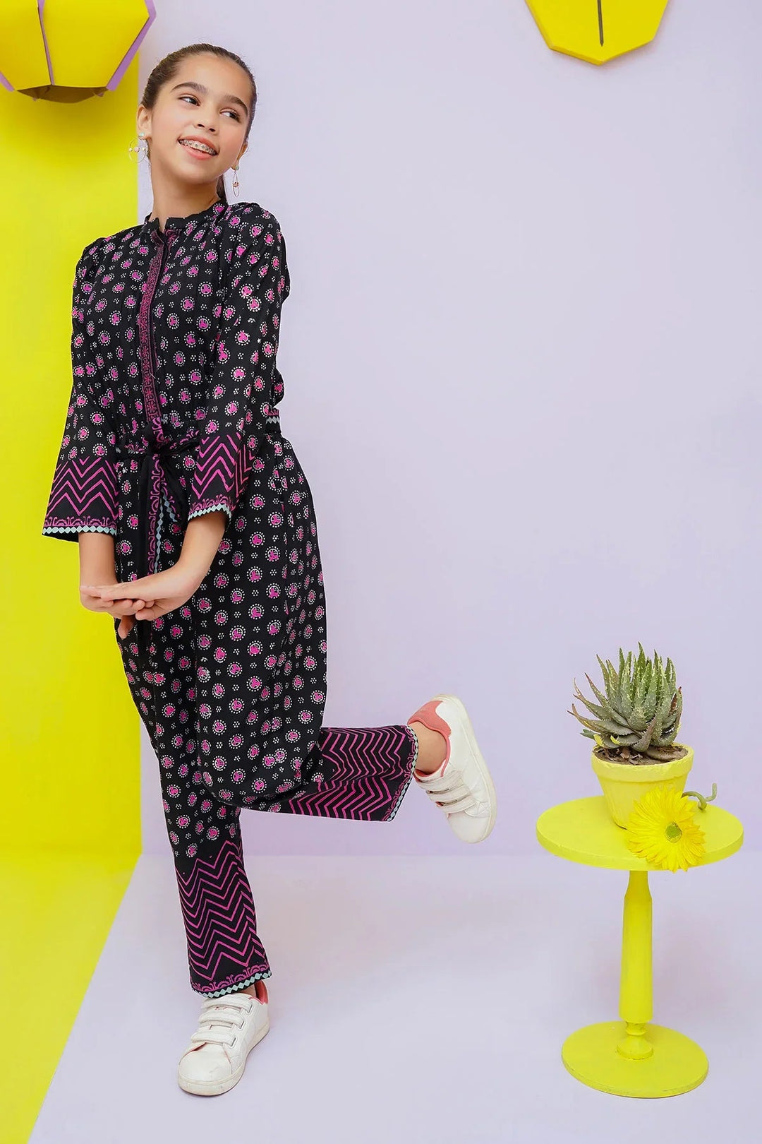 Ochre RTW Printed Girls 1 Piece Cotton Jumpsuit OWT-JMP-13 - Summer Collection