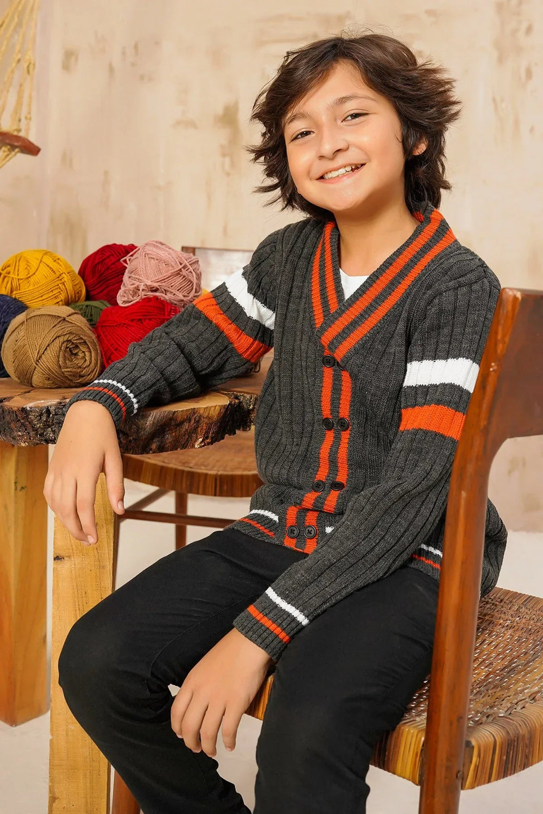 Ochre RTW Printed Boys 1 Piece Viscose Sweater OWSB-16 - Winter Collection