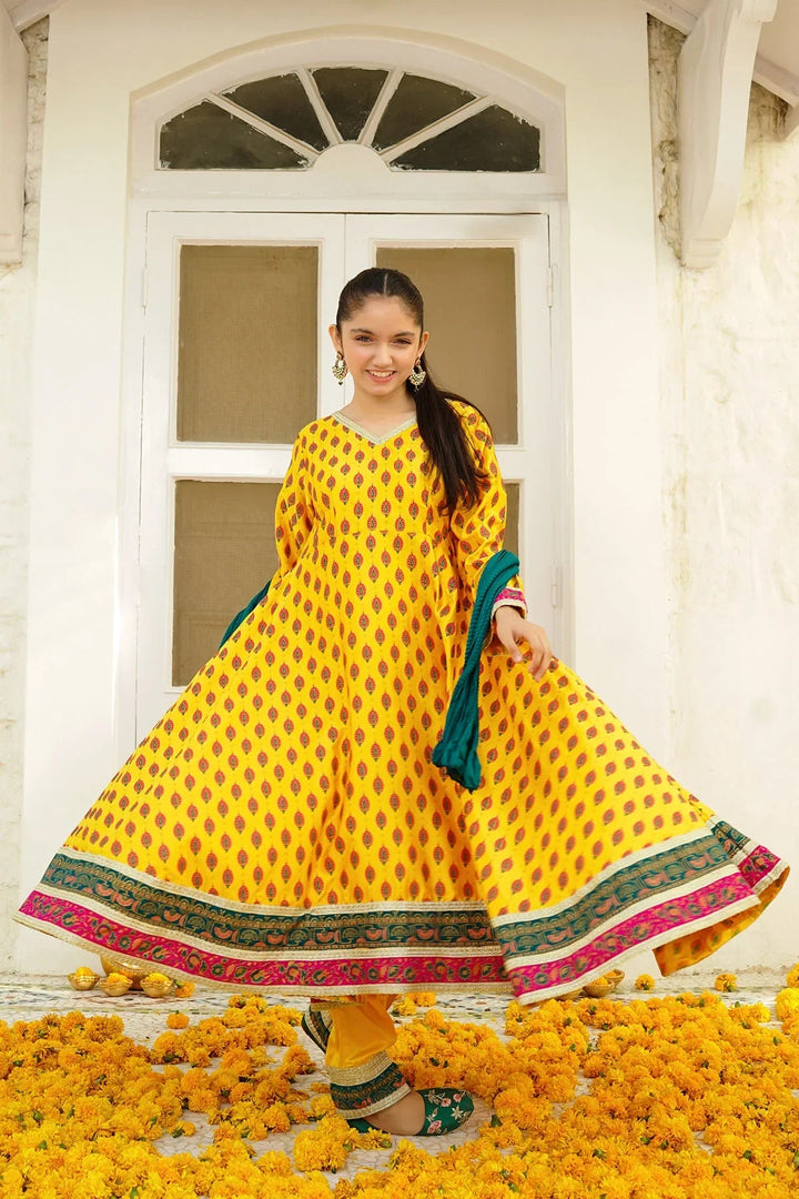 Ochre RTW Printed Girls 3 Piece Charmeuse Charmeuse OFW-MHD-04 - Winter Collection