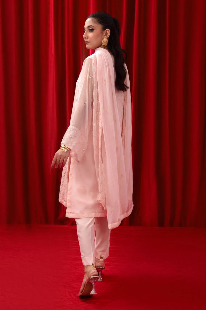 Ochre RTW Embroidered Girls 3 Piece Chiffon  SOF-04 - Summer Collection