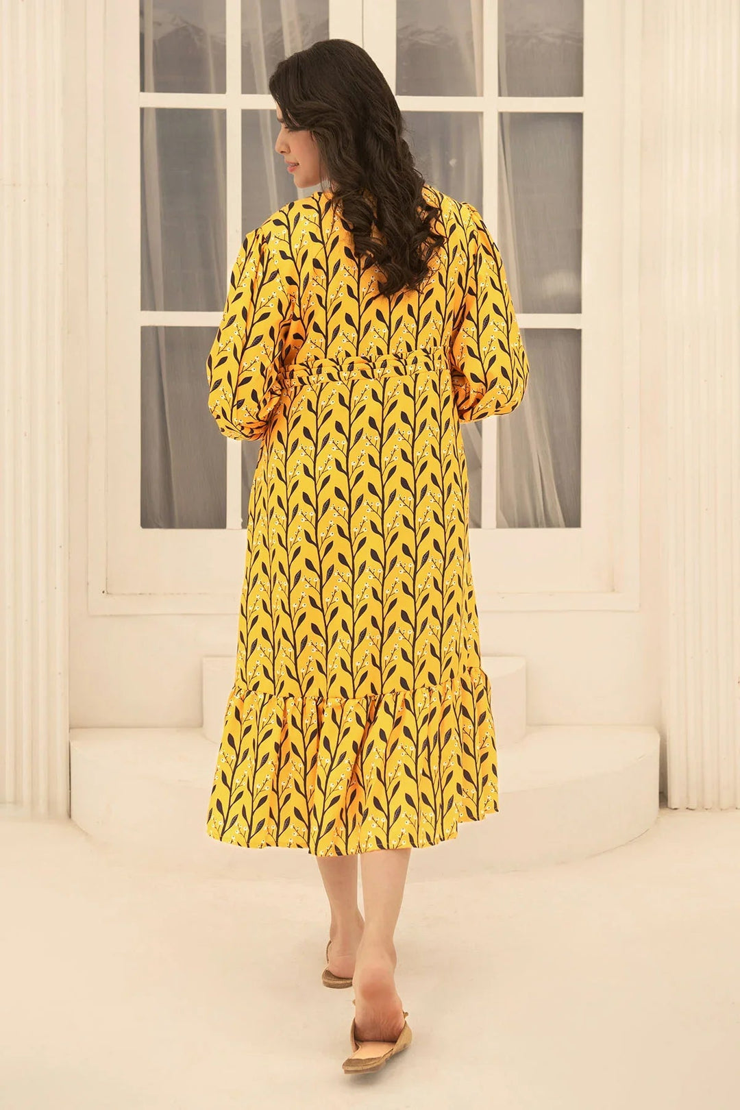 Ochre RTW Printed Girls 1 Piece Herringbone Dress OWLL-10 - Summer Collection