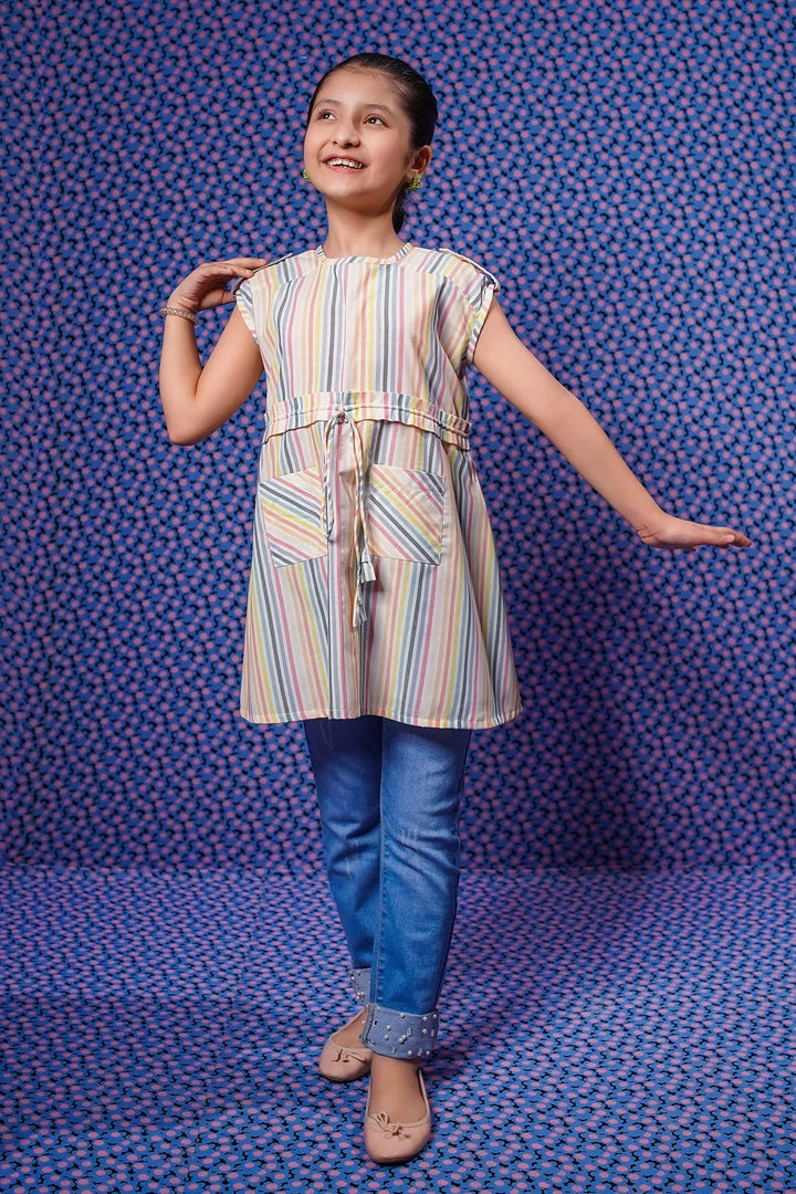 Ochre RTW Printed Girls 1 Piece Cotton Top OWT-624 - Summer Collection