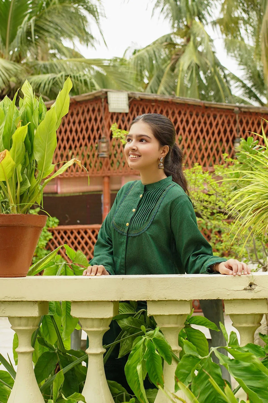 Ochre RTW Solids Girls 2 Piece Cotton Karandi SC-34 - Winter Collection