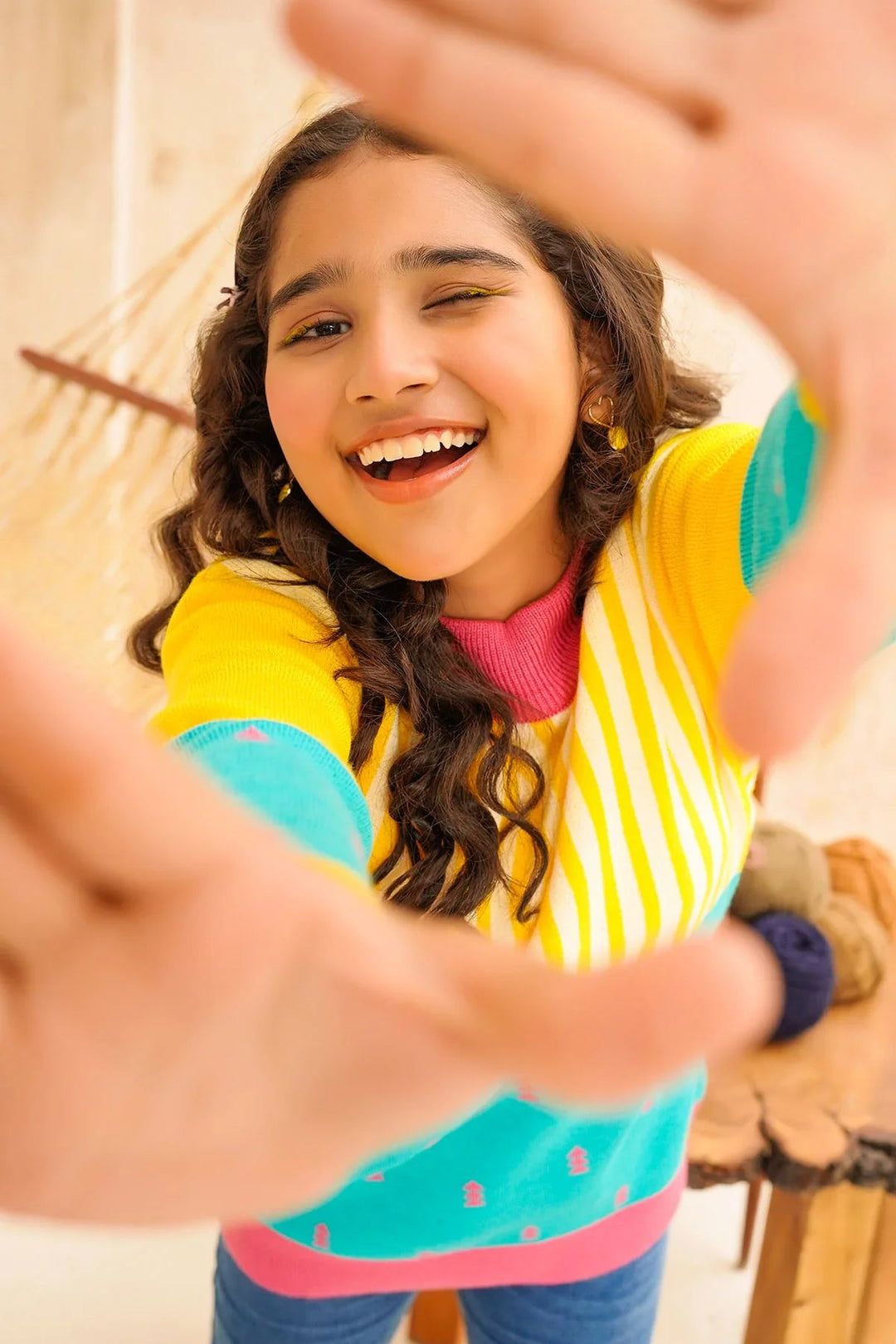 Ochre RTW Printed Girls 1 Piece Viscose Sweater OWSG-18 - Winter Collection