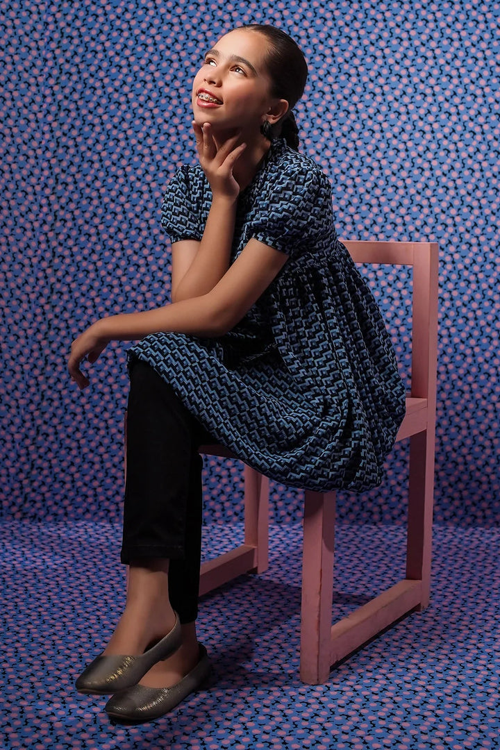 Ochre RTW Printed Girls 1 Piece Chiffon Top OWT-622 - Summer Collection