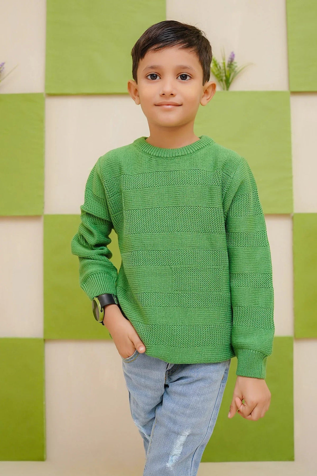 Ochre RTW Printed Girls 1 Piece Viscose Sweater OWSB-12 - Winter Collection