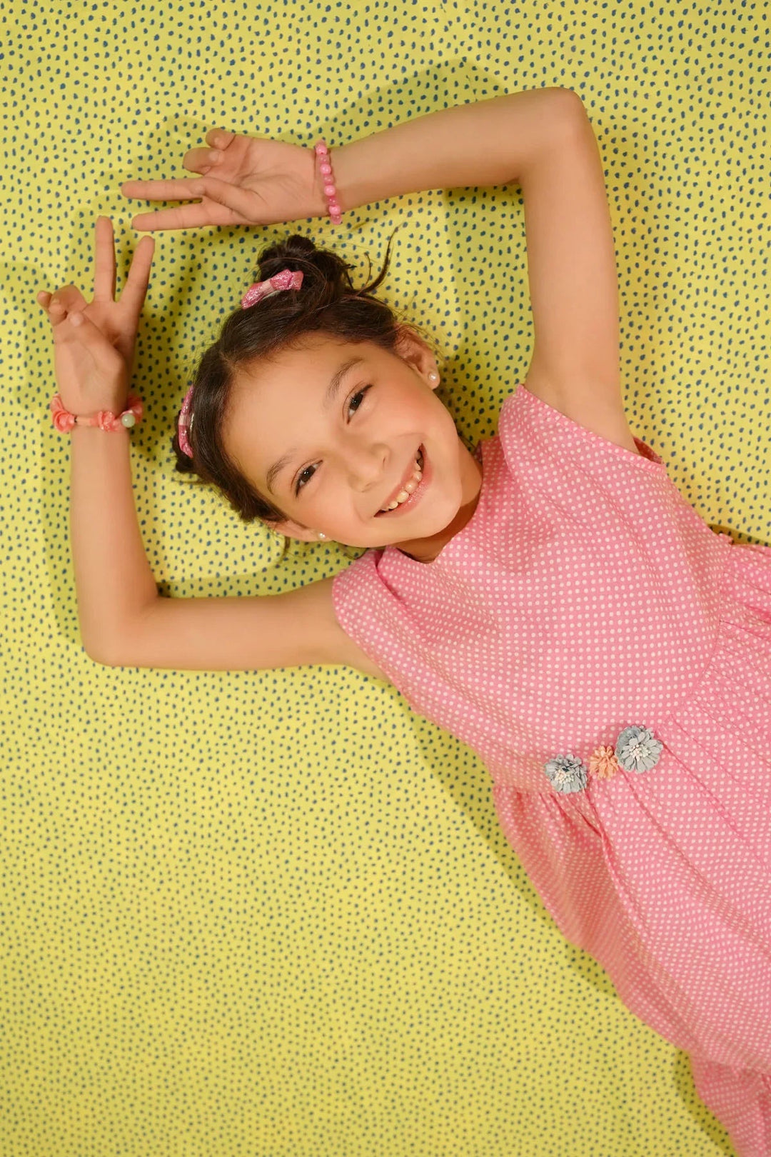 Ochre RTW Printed Girls 1 Piece Cotton Dress INWD-12 - Summer Collection