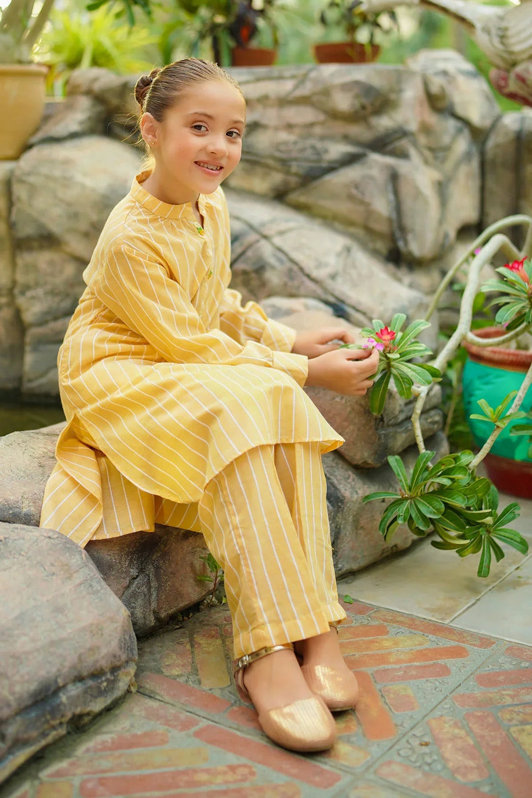 Ochre RTW Solids Girls 2 Piece Cotton Chambray SC-31 - Winter Collection