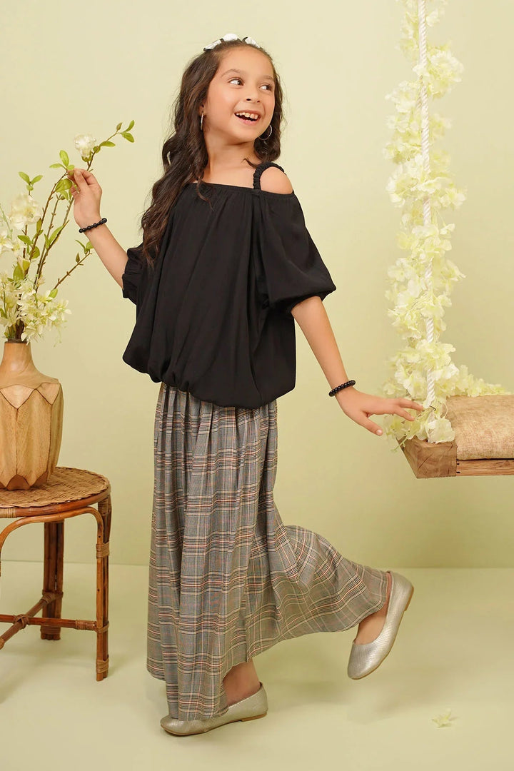 Ochre RTW Embroidered Girls 2 Piece Cotton Crepe INWC-02 - Summer Collection