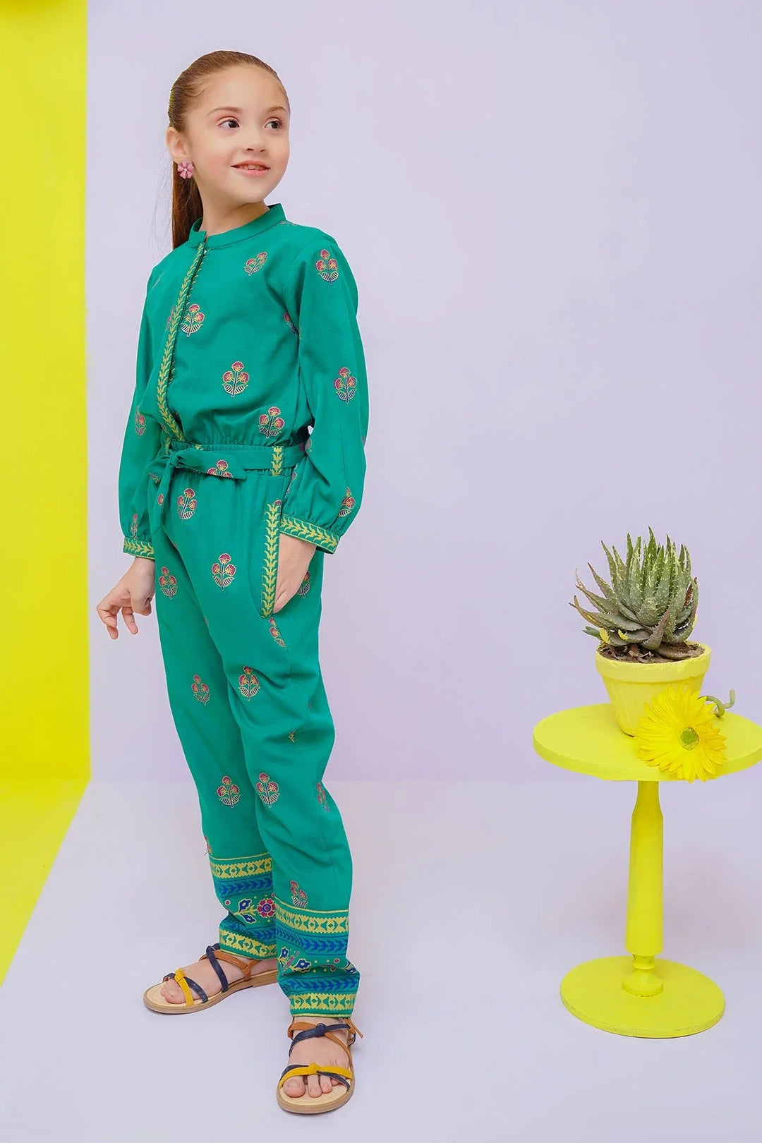 Ochre RTW Printed Girls 1 Piece Cotton Jumpsuit OWT-JMP-15 - Summer Collection