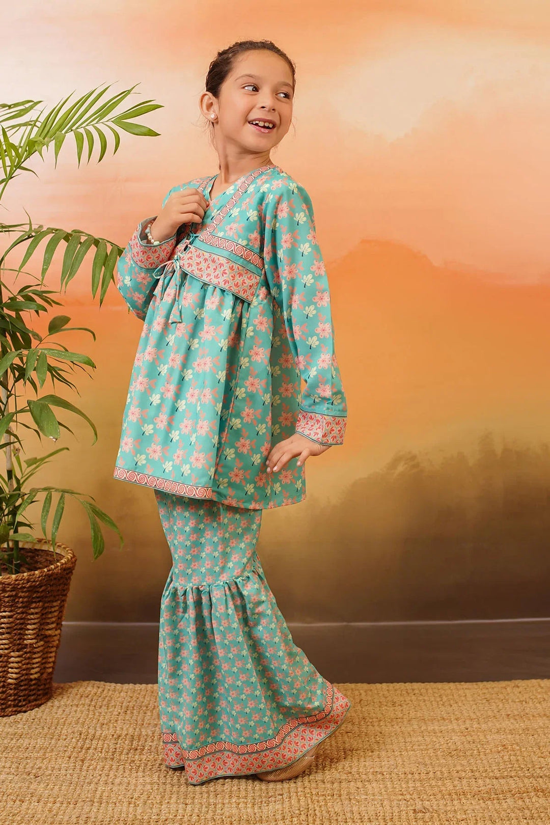 Ochre RTW Printed Girls 2 Piece Lawn  INDP-13 - Summer Collection