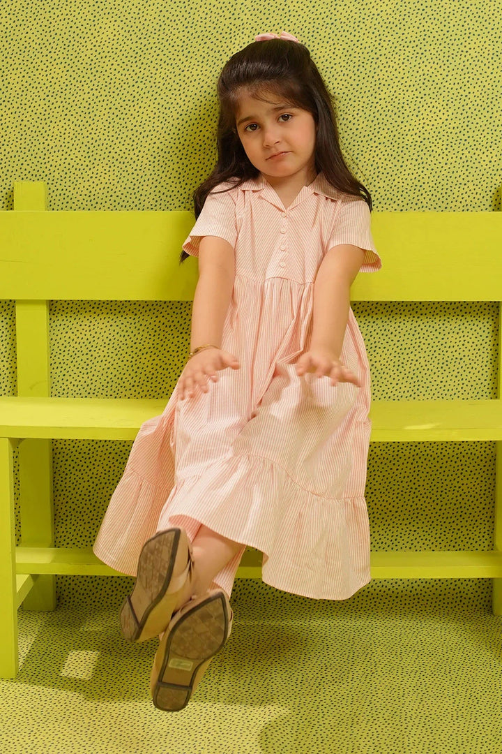 Ochre RTW Printed Girls 1 Piece Cotton Dress INWD-07 - Summer Collection