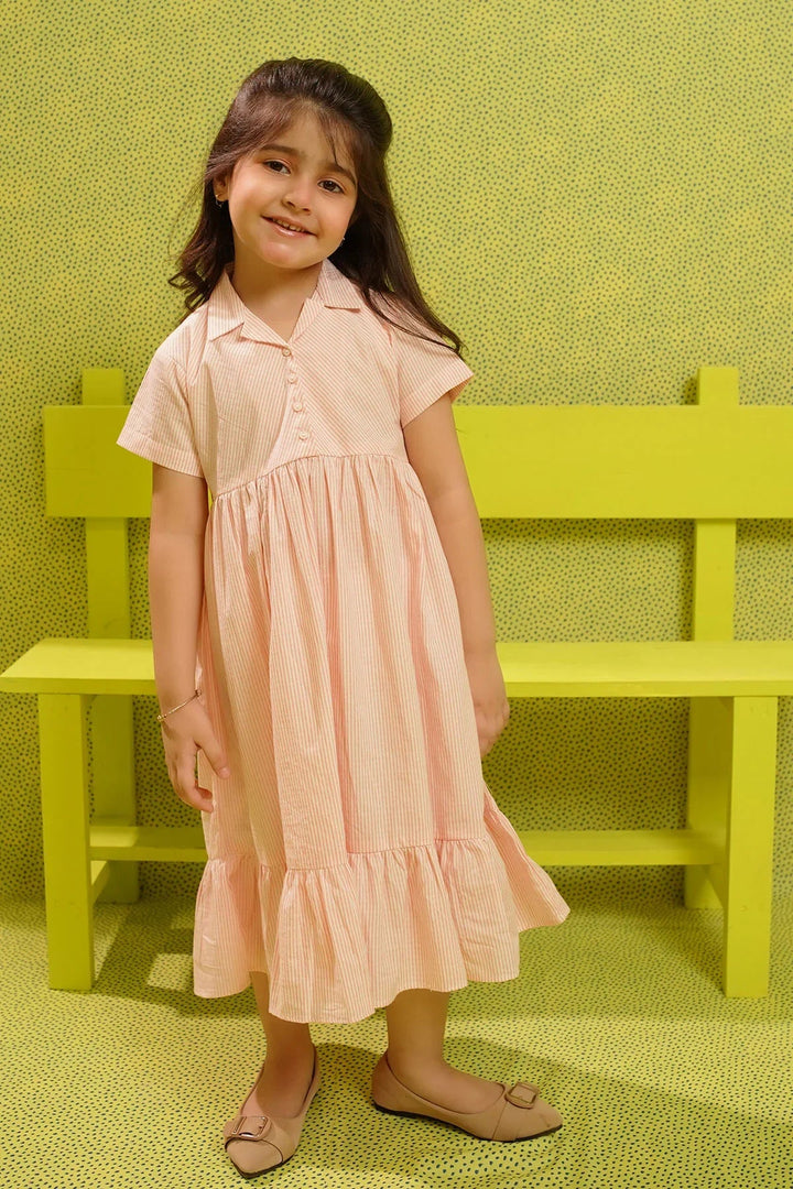 Ochre RTW Printed Girls 1 Piece Cotton Dress INWD-07 - Summer Collection