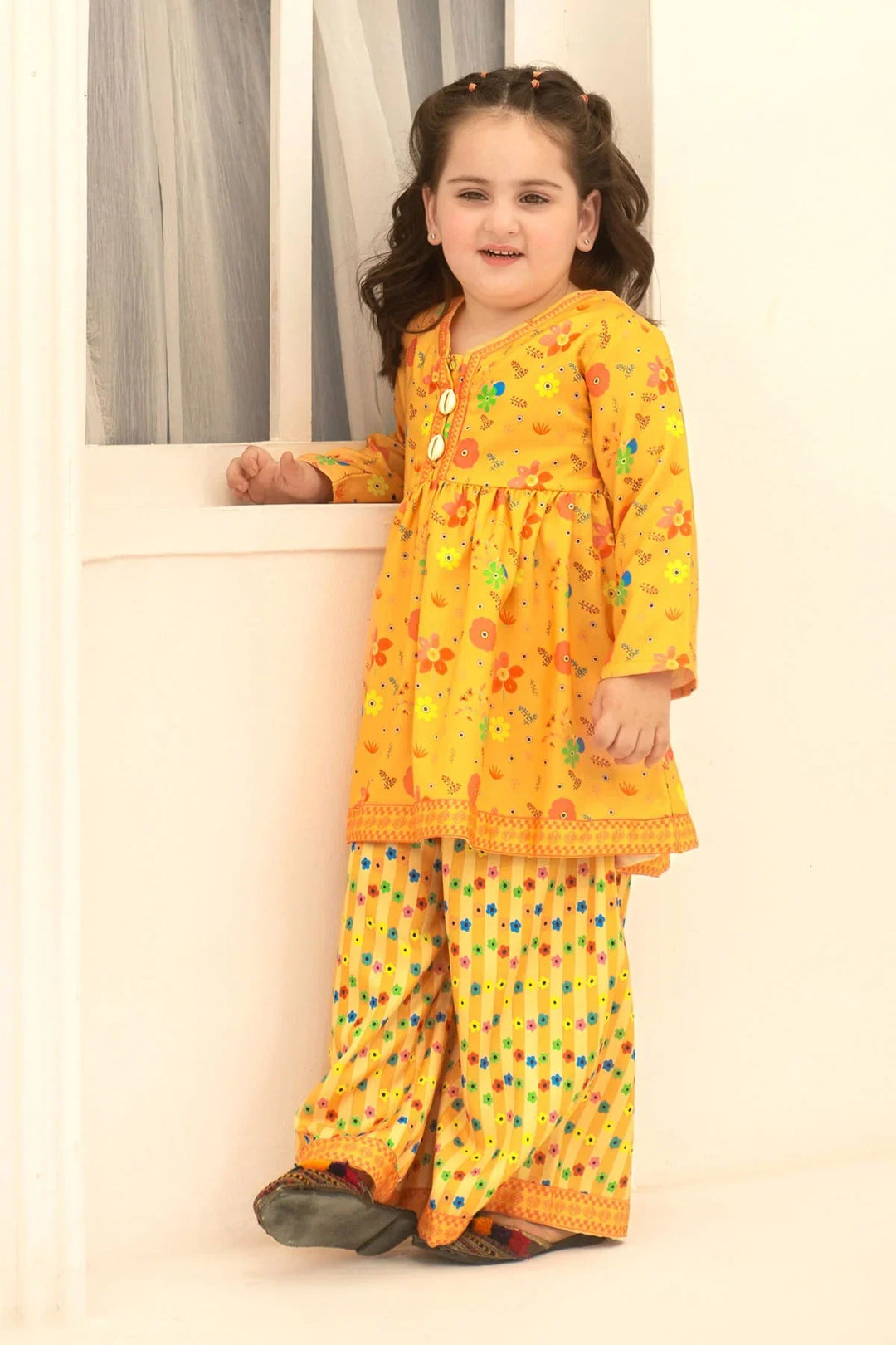 Ochre RTW Printed Girls 2 Piece Herringbone  INDP-15 - Summer Collection