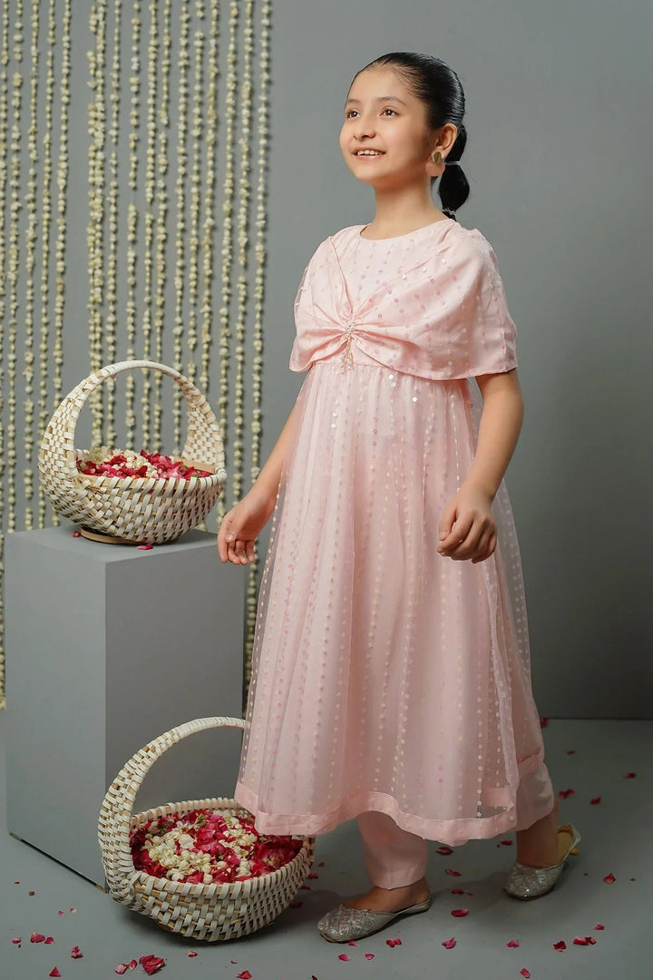 Ochre RTW Embroidered Girls 2 Piece Net Sequence OFW-MAX-20 - Summer Collection