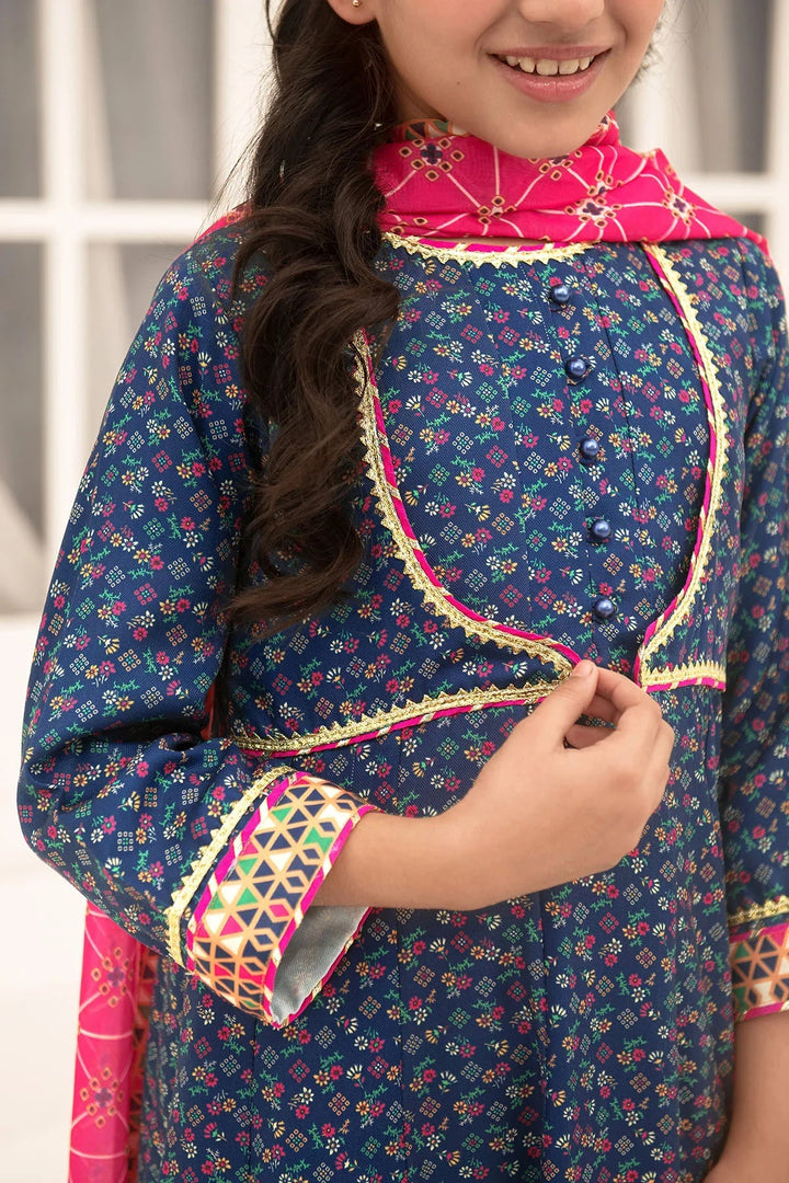 Ochre RTW Printed Girls 3 Piece Herringbone  COR-125 - Summer Collection