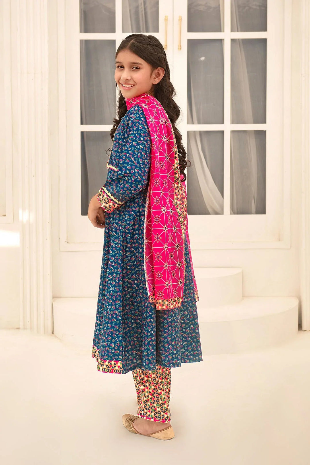 Ochre RTW Printed Girls 3 Piece Herringbone  COR-125 - Summer Collection