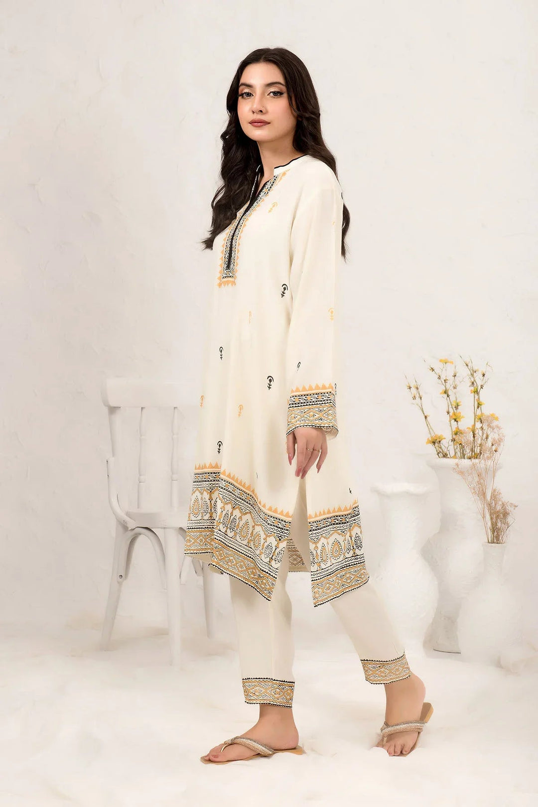 Ochre RTW Printed Girls 2 Piece Cotton Crepe SOLP-14 - Summer Collection