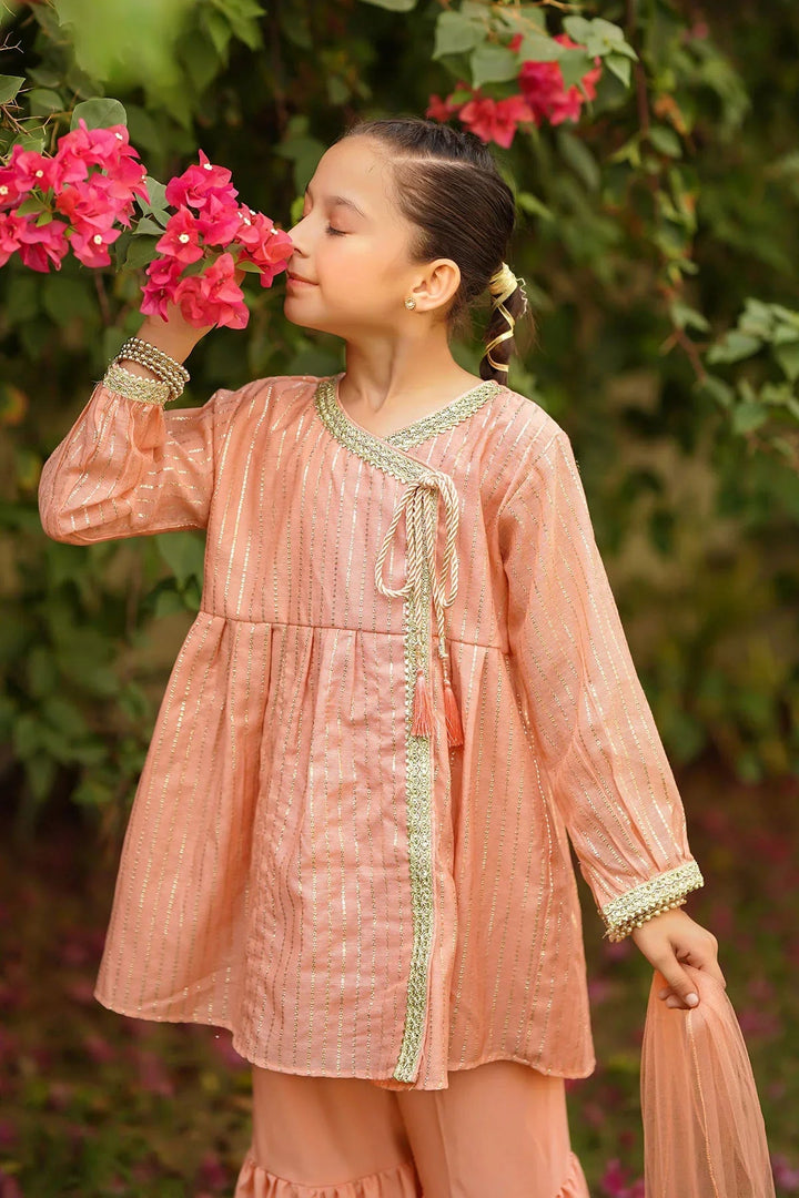 Ochre RTW Embroidered Girls 3 Piece Jacquard  INSHD-05 - Winter Collection