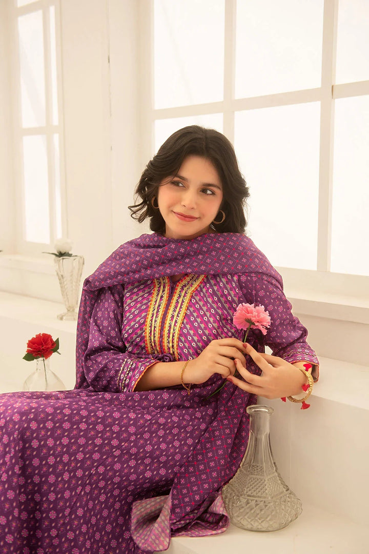 Ochre RTW Printed Girls 3 Piece Herringbone  COR-123 - Summer Collection