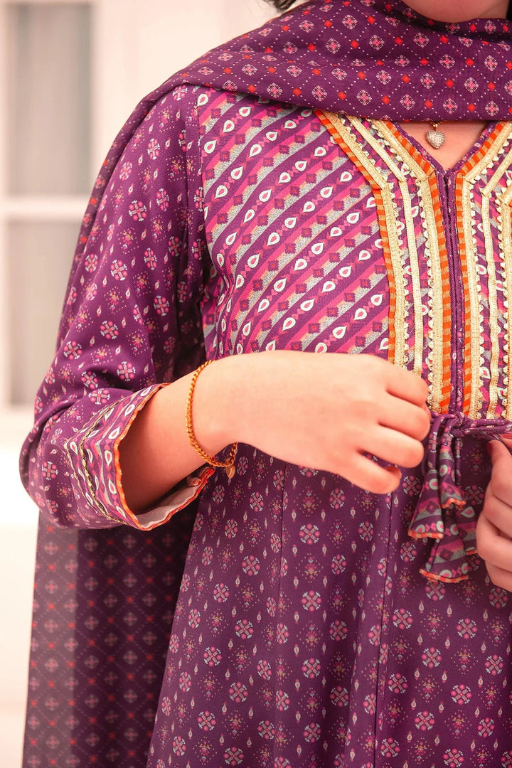 Ochre RTW Printed Girls 3 Piece Herringbone  COR-123 - Summer Collection