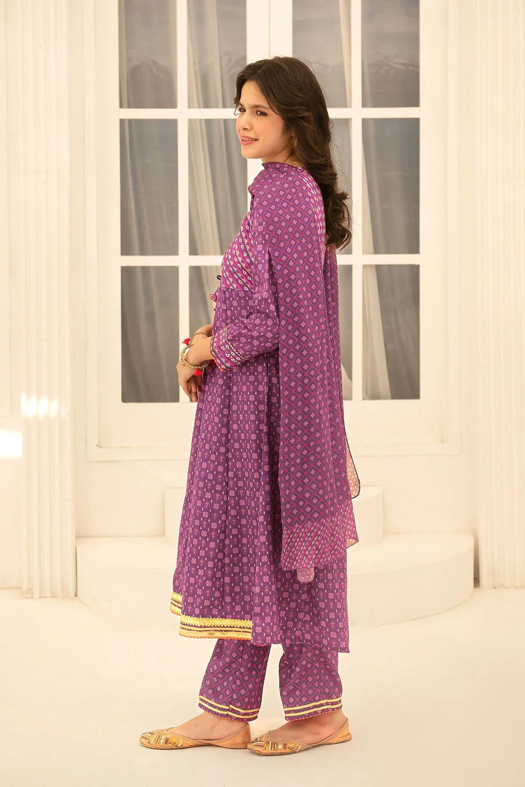 Ochre RTW Printed Girls 3 Piece Herringbone  COR-123 - Summer Collection