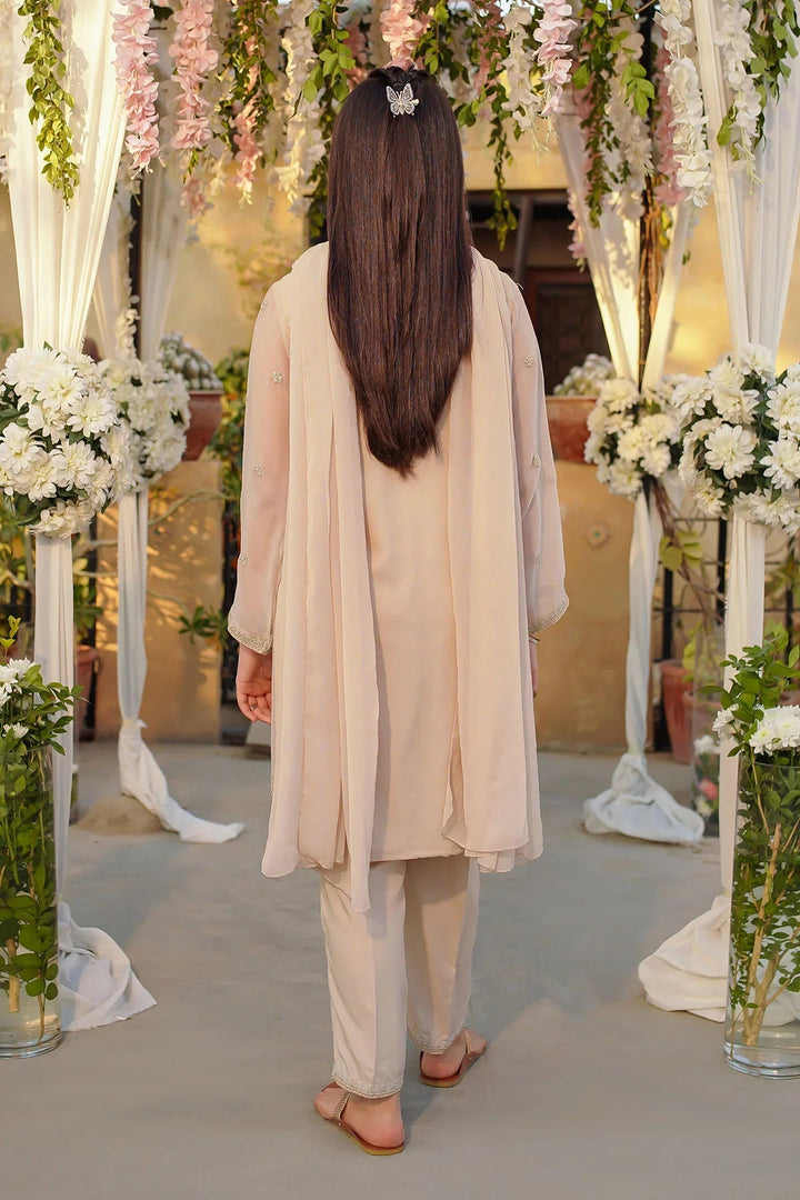 Ochre Girls Pret Embroidered Chiffon 3 Piece Suit EM-53 - Summer Collection